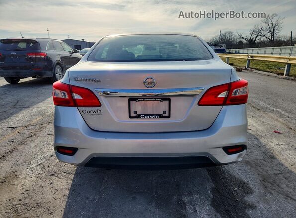 3N1AB7AP0JY280273 2018 NISSAN SENTRA Silver Հետևի տեսք
