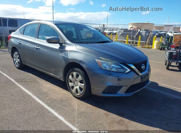 3N1AB7AP0JY292049 2018 NISSAN SENTRA Gray წინა ხედი