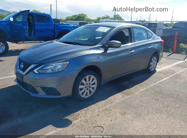 3N1AB7AP0JY292049 2018 NISSAN SENTRA Gray წინა მარცხენა ხედი სამი მეოთხედიდან