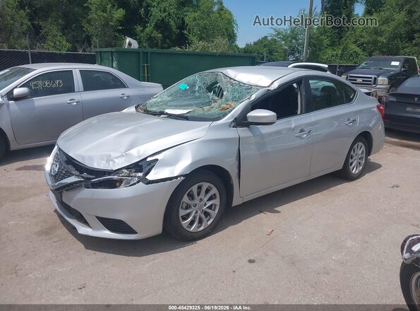 3N1AB7AP0JY294416 2018 NISSAN SENTRA Silver Przód lewy