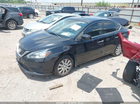 3N1AB7AP0JY342495 2018 NISSAN SENTRA Black Vista tres cuartos delantera izquierda