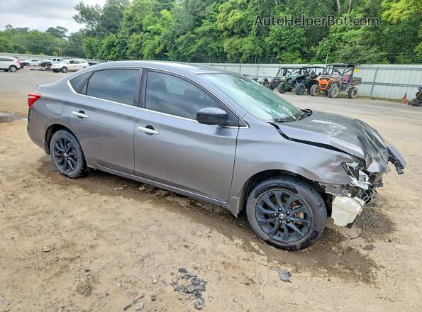 3N1AB7AP0JY342996 2018 NISSAN SENTRA Серый Передняя правая четверть