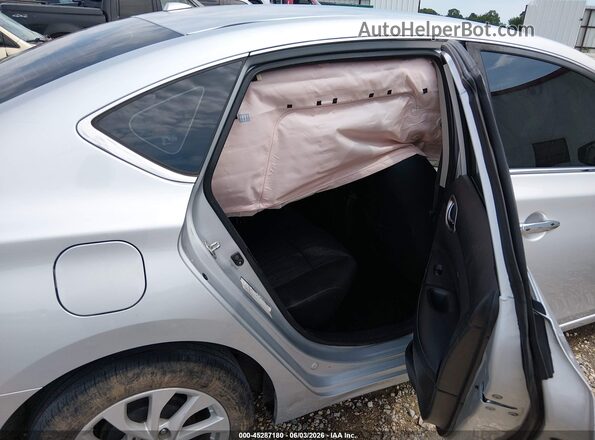 3N1AB7AP0KL621654 2019 NISSAN SENTRA Silver VIN կոդի պիտակի տեսք