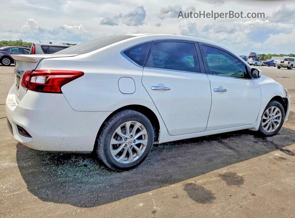 3N1AB7AP0KY218146 2019 NISSAN SENTRA Белый Задняя правая четверть