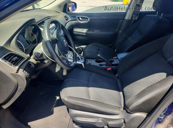 3N1AB7AP0KY240924 2019 NISSAN SENTRA Blue Vista interior delantera