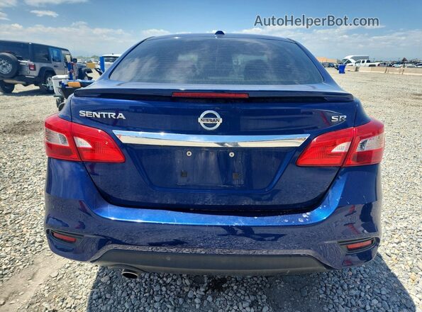 3N1AB7AP0KY240924 2019 NISSAN SENTRA Blue Vista trasera