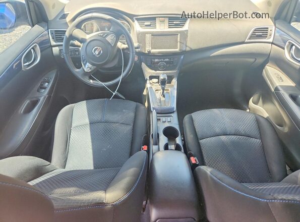 3N1AB7AP0KY240924 2019 NISSAN SENTRA Blue Vista del salpicadero