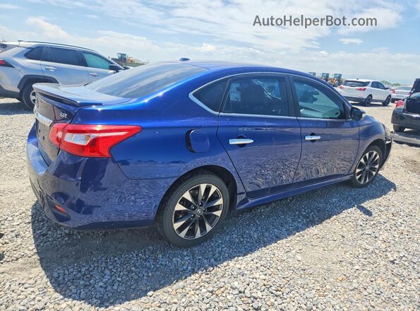 3N1AB7AP0KY240924 2019 NISSAN SENTRA Blue Trasero derecho