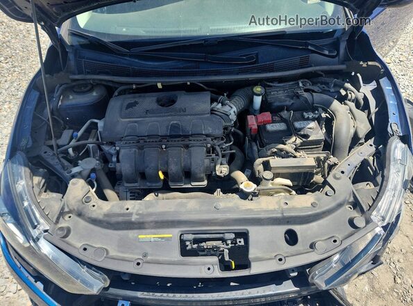 3N1AB7AP0KY240924 2019 NISSAN SENTRA Blue Vista interior trasera
