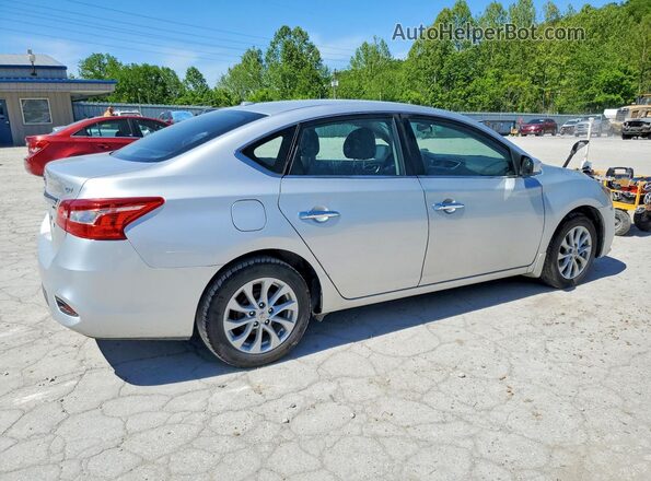 3N1AB7AP0KY250546 2019 NISSAN SENTRA Silver Tył prawy