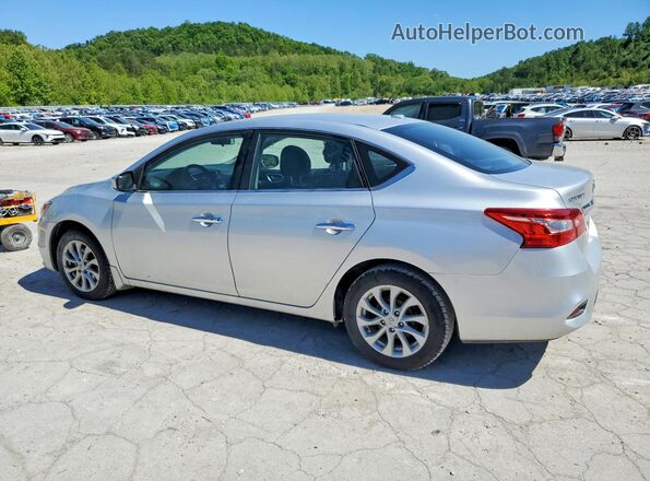 3N1AB7AP0KY250546 2019 NISSAN SENTRA Silver Tył lewy
