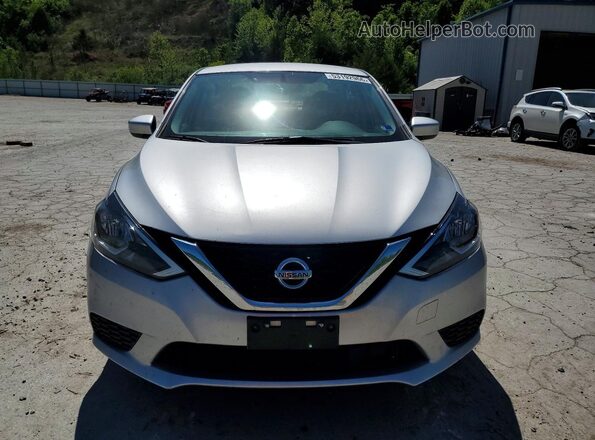 3N1AB7AP0KY250546 2019 NISSAN SENTRA Silver Widok z przodu
