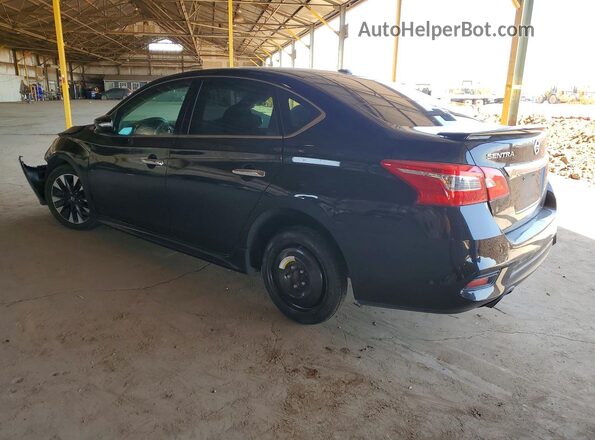 3N1AB7AP0KY251230 2019 NISSAN SENTRA Black უკანა მარცხენა