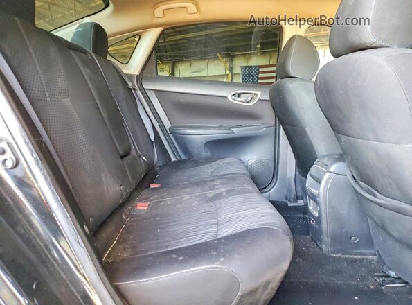 3N1AB7AP0KY251230 2019 NISSAN SENTRA Black უკანა სავარძლების ხედი