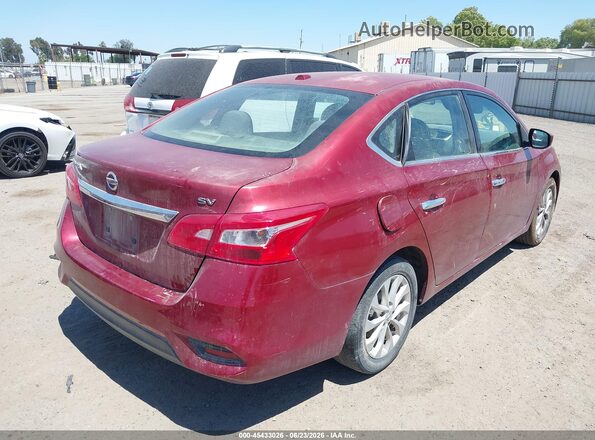 3N1AB7AP0KY262695 2019 NISSAN SENTRA Red უკანა მარჯვენა