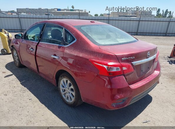 3N1AB7AP0KY262695 2019 NISSAN SENTRA Red უკანა მარცხენა