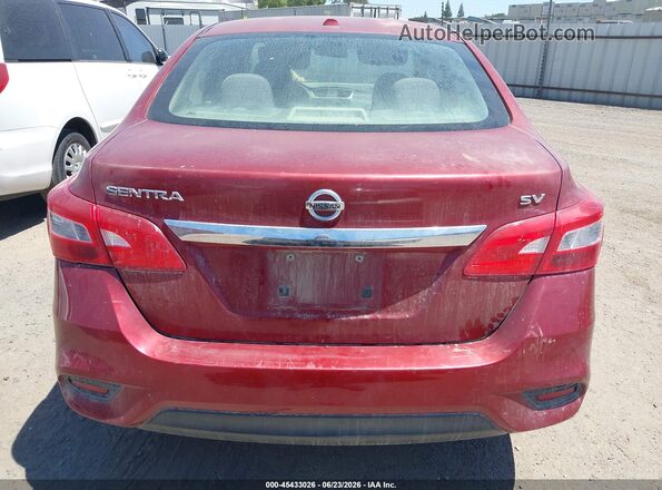 3N1AB7AP0KY262695 2019 NISSAN SENTRA Red 