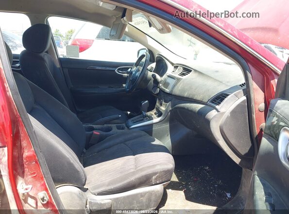 3N1AB7AP0KY262695 2019 NISSAN SENTRA Red წინა სალონის ხედი