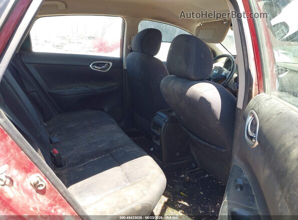 3N1AB7AP0KY262695 2019 NISSAN SENTRA Red VIN კოდის სტიკერის ხედი