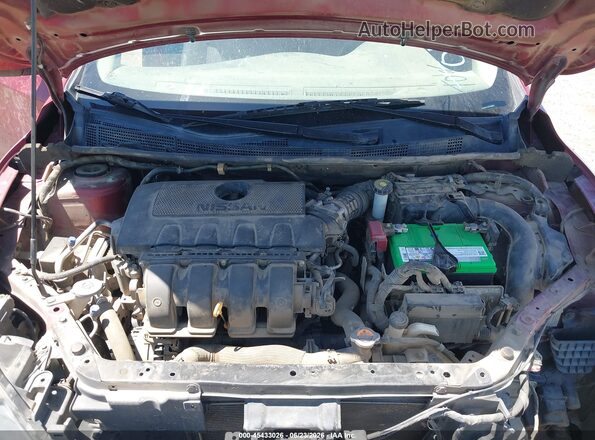 3N1AB7AP0KY262695 2019 NISSAN SENTRA Red უკანა ხედი
