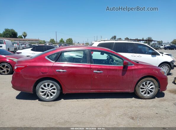3N1AB7AP0KY262695 2019 NISSAN SENTRA Red სალონის 360-გრადუსიანი ხედი