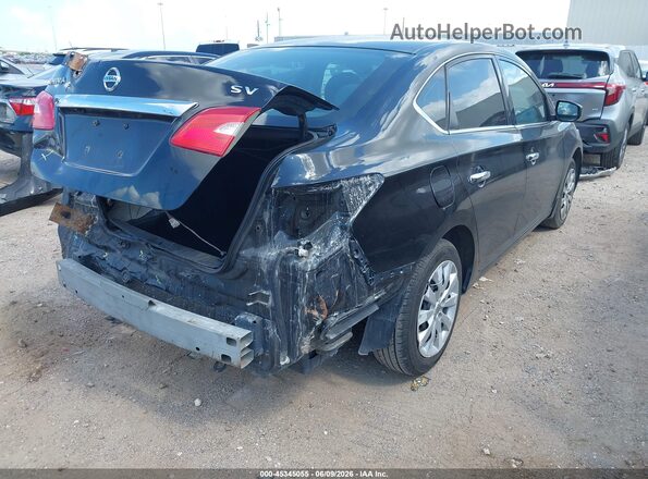 3N1AB7AP0KY271736 2019 NISSAN SENTRA Черный Задняя правая четверть