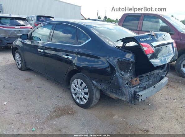 3N1AB7AP0KY271736 2019 NISSAN SENTRA Черный Задняя левая четверть