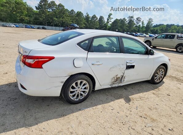 3N1AB7AP0KY278654 2019 NISSAN SENTRA White Trasero derecho