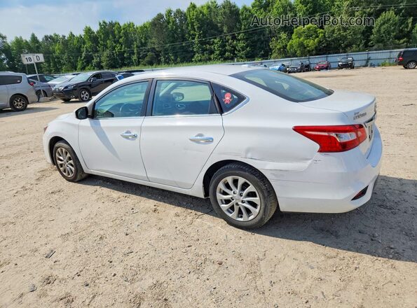 3N1AB7AP0KY278654 2019 NISSAN SENTRA White Trasero izquierdo