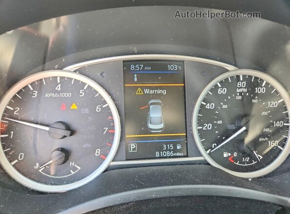 3N1AB7AP0KY278654 2019 NISSAN SENTRA White Vista del cuadro de instrumentos