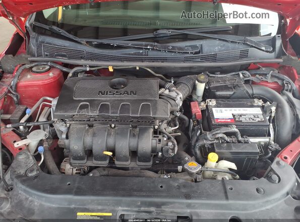 3N1AB7AP0KY292733 2019 NISSAN SENTRA Red Vista trasera