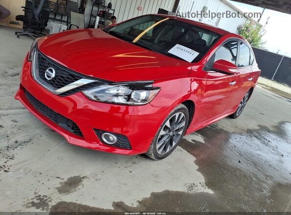 3N1AB7AP0KY292733 2019 NISSAN SENTRA Red Vista tres cuartos delantera izquierda