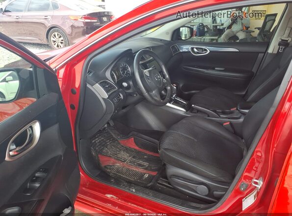 3N1AB7AP0KY292733 2019 NISSAN SENTRA Red Vista interior delantera