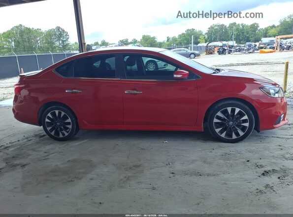 3N1AB7AP0KY292733 2019 NISSAN SENTRA Red Vista interior trasera