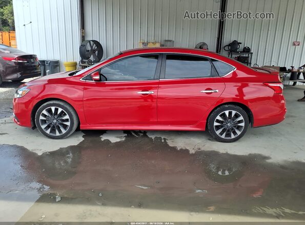 3N1AB7AP0KY292733 2019 NISSAN SENTRA Red Vista interior de 360 grados