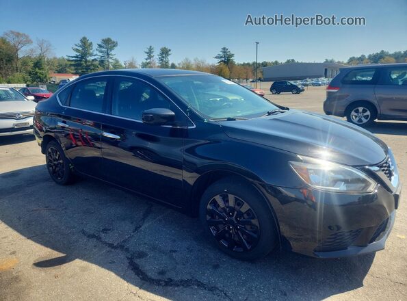 3N1AB7AP0KY312107 2019 NISSAN SENTRA Black წინა მარჯვენა