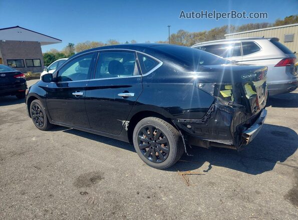 3N1AB7AP0KY312107 2019 NISSAN SENTRA Black უკანა მარცხენა