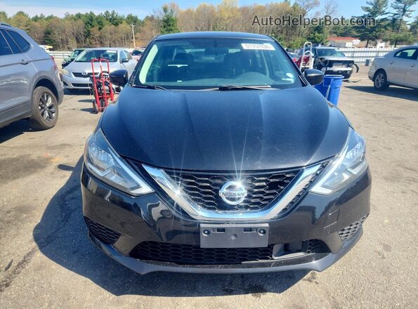 3N1AB7AP0KY312107 2019 NISSAN SENTRA Black წინა ხედი