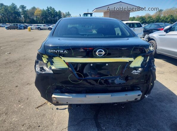 3N1AB7AP0KY312107 2019 NISSAN SENTRA Black უკანა ხედი