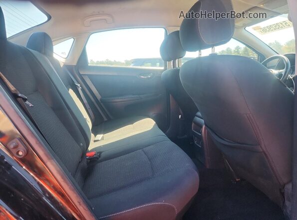 3N1AB7AP0KY312107 2019 NISSAN SENTRA Black უკანა სავარძლების ხედი