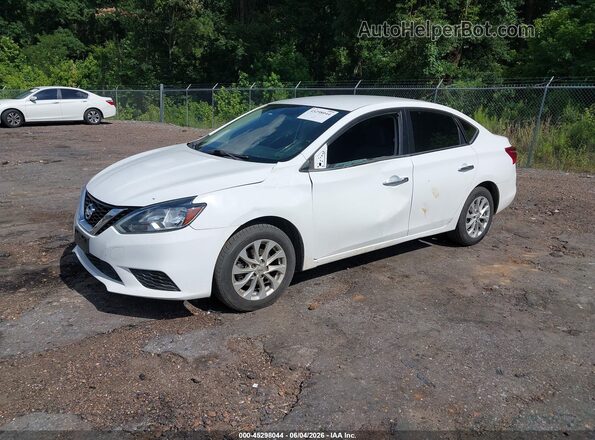 3N1AB7AP0KY312561 2019 NISSAN SENTRA White Front left