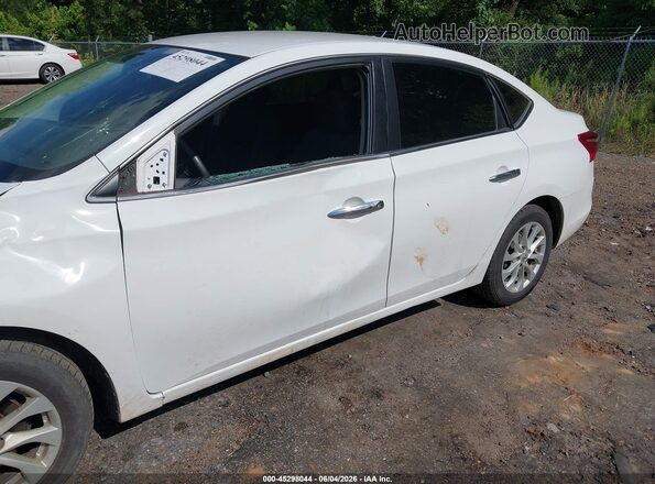 3N1AB7AP0KY312561 2019 NISSAN SENTRA White Front view