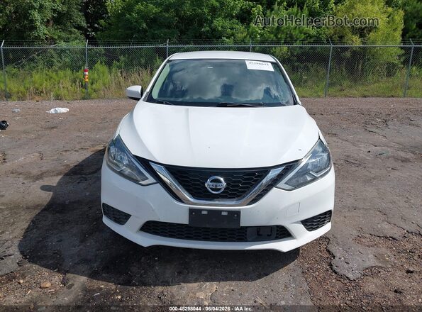 3N1AB7AP0KY312561 2019 NISSAN SENTRA White Instrument cluster view