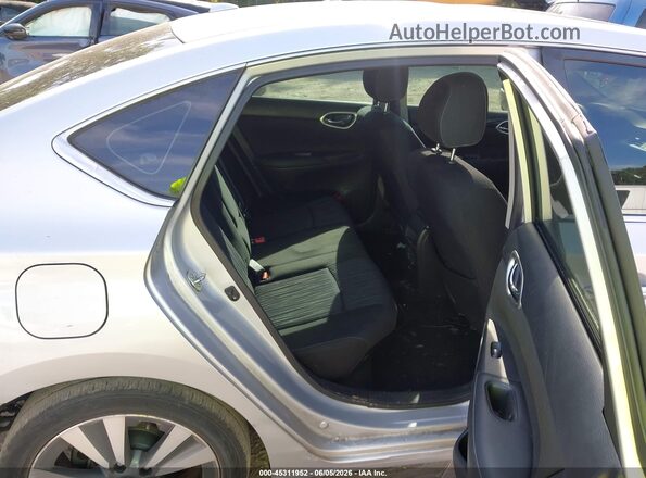 3N1AB7AP0KY344569 2019 NISSAN SENTRA Silver Vista de la etiqueta del VIN