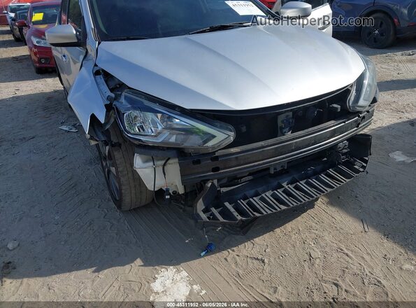 3N1AB7AP0KY344569 2019 NISSAN SENTRA Silver Vista frontal