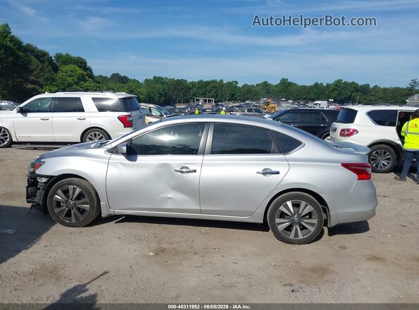 3N1AB7AP0KY344569 2019 NISSAN SENTRA Silver Vista interior de 360 grados