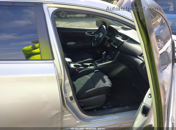 3N1AB7AP0KY344569 2019 NISSAN SENTRA Silver Vista interior delantera