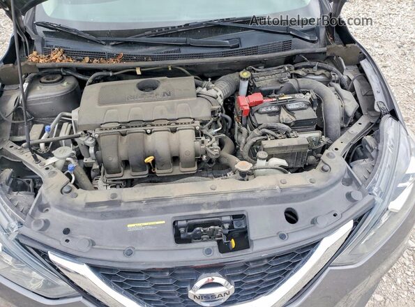 3N1AB7AP0KY351781 2019 NISSAN SENTRA Gray Widok wnętrza z tyłu