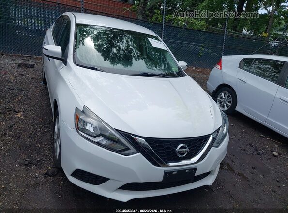 3N1AB7AP0KY355894 2019 NISSAN SENTRA White Вид щитка приладів