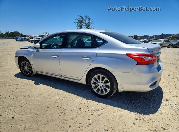 3N1AB7AP0KY360643 2019 NISSAN SENTRA Серебряный Задняя левая четверть